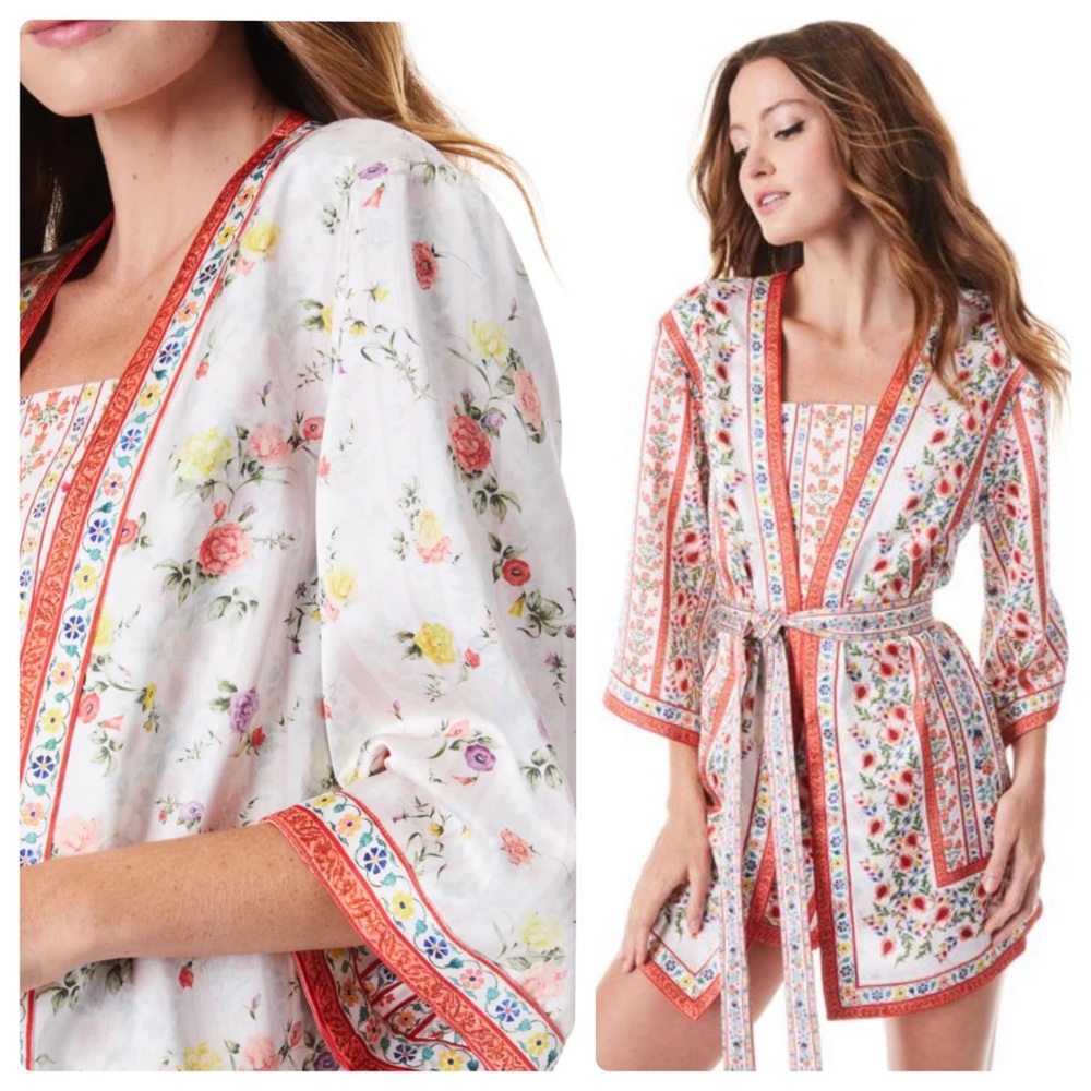 ALICE + OLIVIA Domino Reversible Kimono with Belt